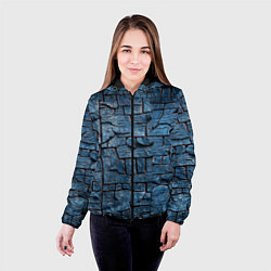 Куртка с капюшоном женская Синее дерево, цвет: 3D-черный — фото 2