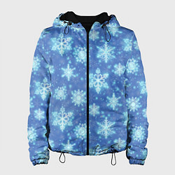 Женская куртка Pattern with bright snowflakes