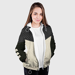 Куртка с капюшоном женская Ворон-Nevermore, цвет: 3D-белый — фото 2