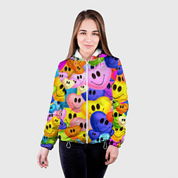 Куртка с капюшоном женская Улыбка любви, цвет: 3D-белый — фото 2