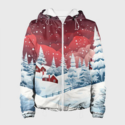 Женская куртка Искрящийся новогодний воздух