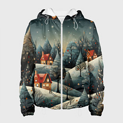 Женская куртка Зимние развлечения на природе