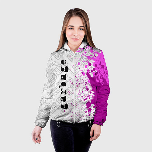 Женская куртка Garbage rock legends по-вертикали / 3D-Белый – фото 4