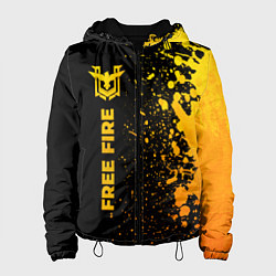 Женская куртка Free Fire - gold gradient по-вертикали