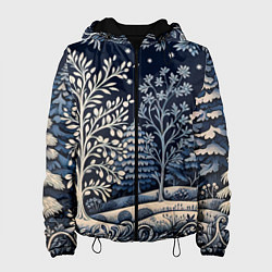 Женская куртка Ледяные узоры нового года