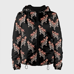 Женская куртка Леопард в орхидеях