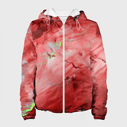 Женская куртка Красный мрамор