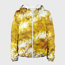 Женская куртка Желто-белая абстракция