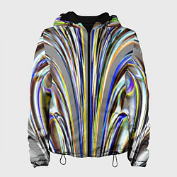 Женская куртка Струйчатый перламутровый узор