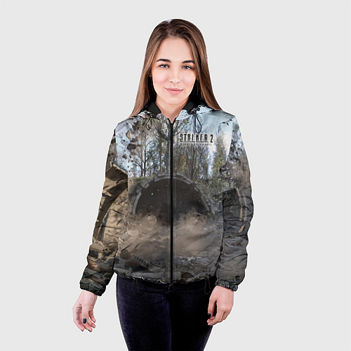 Женская куртка STALKER 2 тоннель / 3D-Черный – фото 4