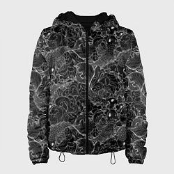 Женская куртка Бойцовые рыбки на волнах