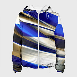 Женская куртка Blue white abstract