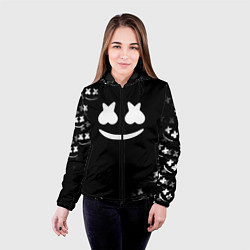 Куртка с капюшоном женская Marshmello black collection, цвет: 3D-черный — фото 2