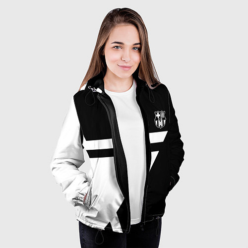 Женская куртка Barcelona stars fc / 3D-Черный – фото 3