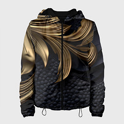 Женская куртка Золотые узоры в виде листьев