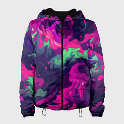 Женская куртка Неопределенный яркий камуфляж