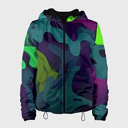 Женская куртка Неопределенный яркий камуфляж