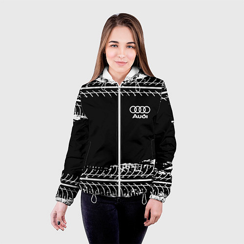 Женская куртка Audi sportcolor / 3D-Белый – фото 4