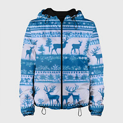 Женская куртка Синие олени