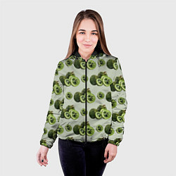 Куртка с капюшоном женская Киви из треугольников, цвет: 3D-черный — фото 2