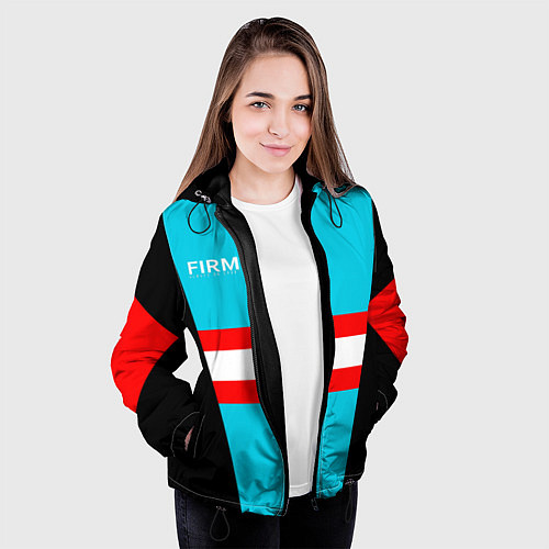Женская куртка FIRM спортик 80е / 3D-Черный – фото 3