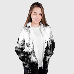 Куртка с капюшоном женская Assassins Creed fire, цвет: 3D-белый — фото 2