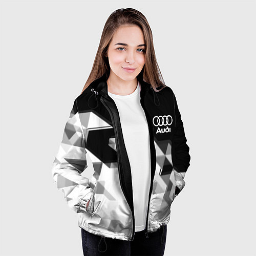 Женская куртка AUDI geometry sport / 3D-Черный – фото 3