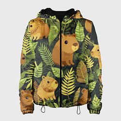 Женская куртка Капибары - лесной маскировочный камуфляж