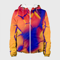 Женская куртка Плиты разломы сепия негатив