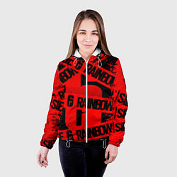 Куртка с капюшоном женская Rainbox six краски, цвет: 3D-белый — фото 2