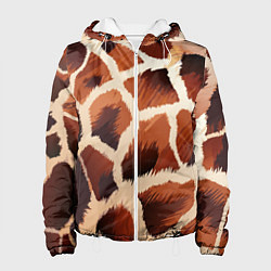 Женская куртка Пятнистый мех жирафа