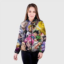 Куртка с капюшоном женская Hunter Hunter anime color, цвет: 3D-черный — фото 2