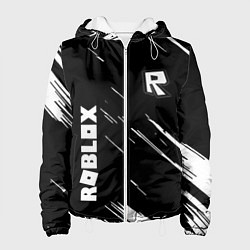 Куртка с капюшоном женская Roblox текстура краски, цвет: 3D-белый