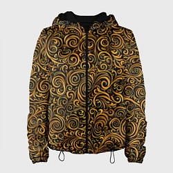 Женская куртка Золотые узоры завитки