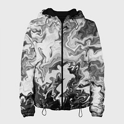 Куртка с капюшоном женская Зловещая дымка, цвет: 3D-черный