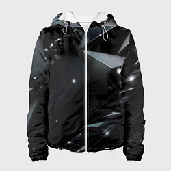 Женская куртка Black luxury abstract
