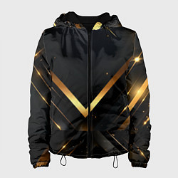 Женская куртка Gold luxury black abstract