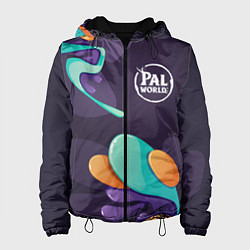 Куртка с капюшоном женская Palworld graffity splash, цвет: 3D-черный