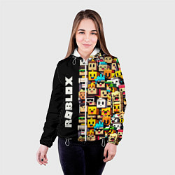 Куртка с капюшоном женская Roblox - game, цвет: 3D-белый — фото 2