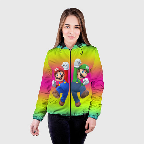 Женская куртка Братья Марио / 3D-Черный – фото 4