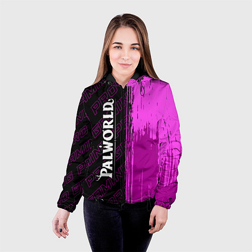 Женская куртка Palworld pro gaming по-вертикали / 3D-Черный – фото 4