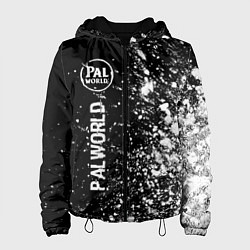 Женская куртка Palworld glitch на темном фоне по-вертикали