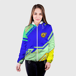 Куртка с капюшоном женская Half life sport game, цвет: 3D-белый — фото 2