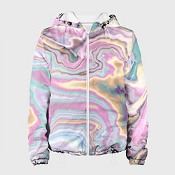 Женская куртка Мрамор узор разноцветный
