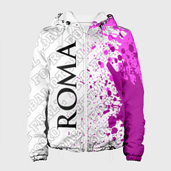 Куртка с капюшоном женская Roma pro football по-вертикали, цвет: 3D-белый