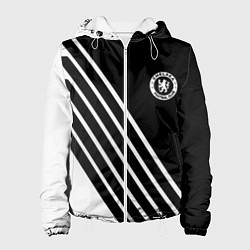 Куртка с капюшоном женская Chelsea football club sport, цвет: 3D-белый