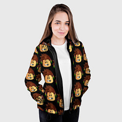Куртка с капюшоном женская Игра Роблокс, цвет: 3D-черный — фото 2