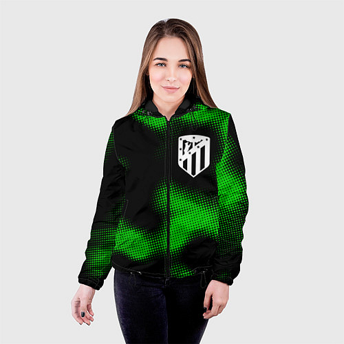 Женская куртка Atletico Madrid sport halftone / 3D-Черный – фото 4