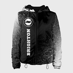 Куртка с капюшоном женская Brighton sport на темном фоне по-вертикали, цвет: 3D-черный
