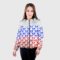 Куртка с капюшоном женская Marshmello russia color, цвет: 3D-черный — фото 2